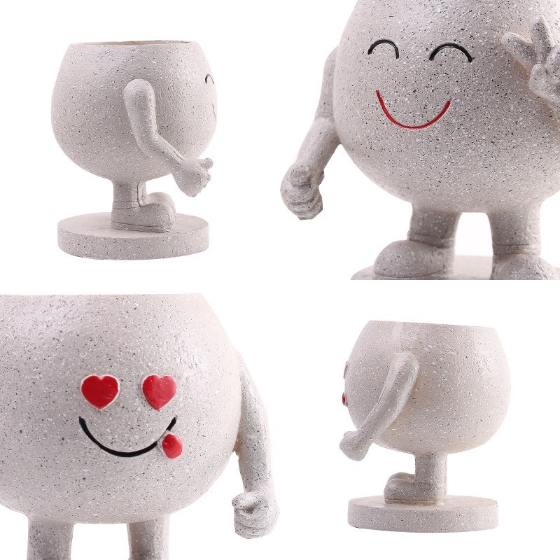 Smile Face Planter Manufacturer - Human Face Flower Pot
