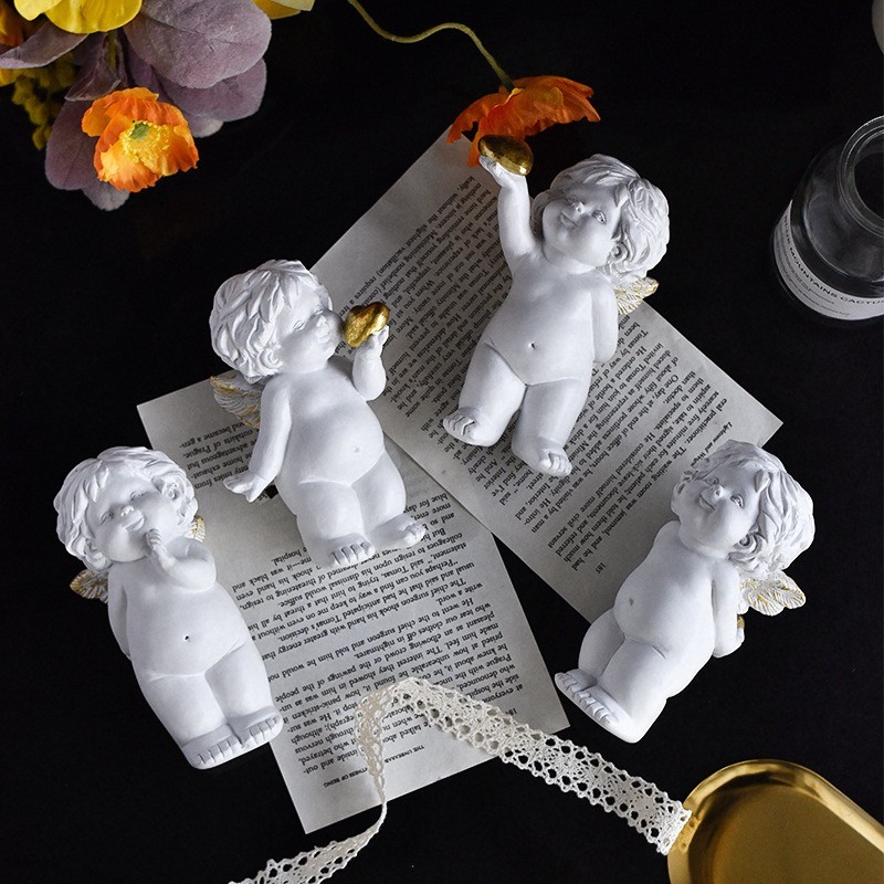 Angel Statue Factory - White Resin Knick-knacks Kids Gift