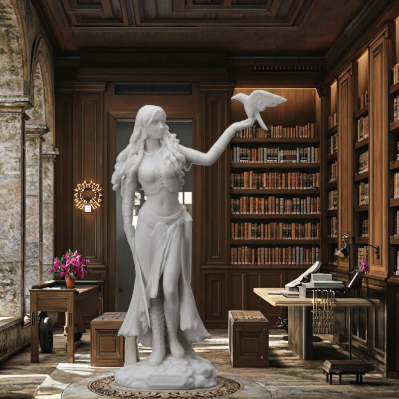 Goddess Statue Factory - Morrigan Warrior Handicraft Decor