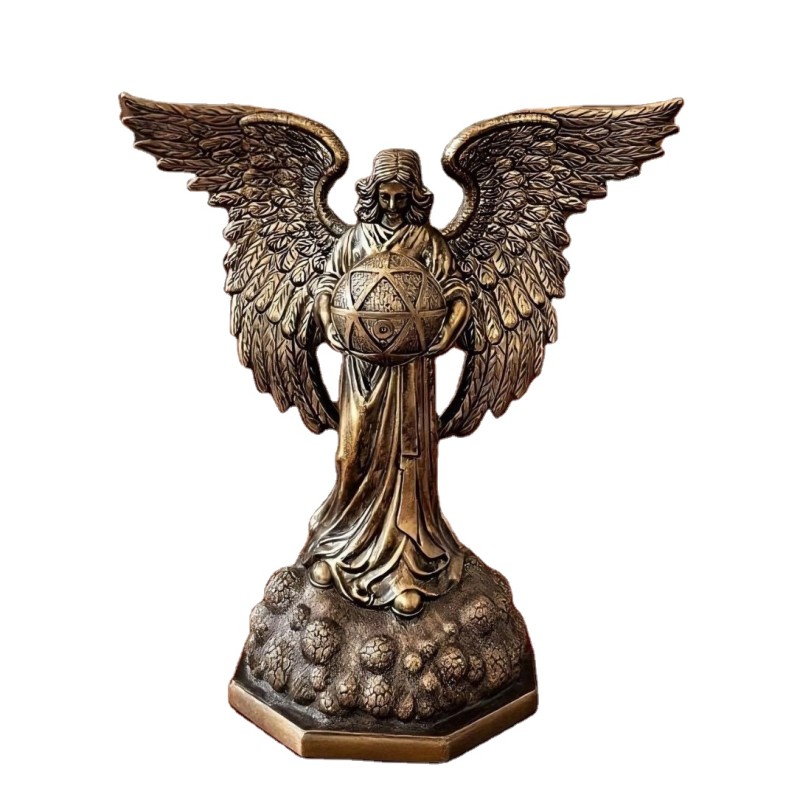Angel Sculpture Manufacturer - Bronze Wing Archangel Resin Art