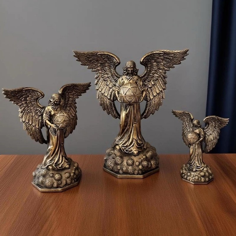 Angel Sculpture Manufacturer - Bronze Wing Archangel Resin Art