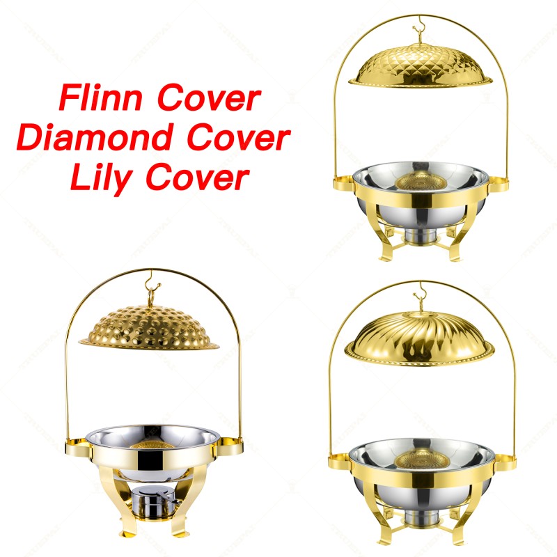 Chafing Dish Factory - OEM Silver Hammered Catering Food Warmer