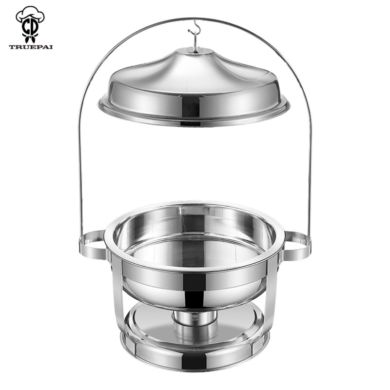 Chafing Dish Set Factory - 6L Golden Hanging Food Warmer for Catering
