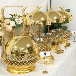 Chafing Dish Factory - OEM/ODM Gold Wedding Buffet Food Warmer