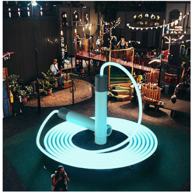 Jump Rope Factory - Adjustable Weighted Glowing PVC Kids Sports