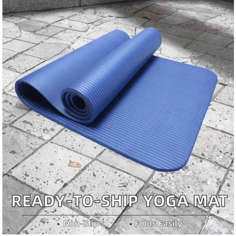 Yoga Mat Manufacturer - Ready Ship 10mm NBR Material Yoga Mat
