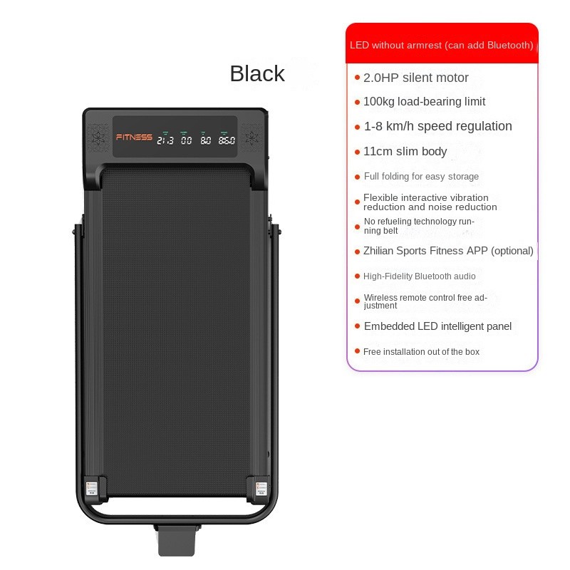Treadmill Factory - Quiet Foldable Flat Large Screen Cross-Border