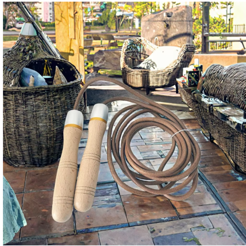 Skipping Rope Supplier - Adjustable Speed Wooden Handles Metal Bearings