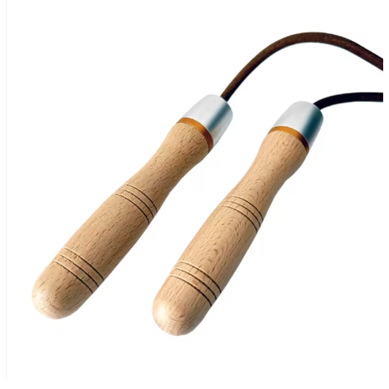 Skipping Rope Supplier - Adjustable Speed Wooden Handles Metal Bearings