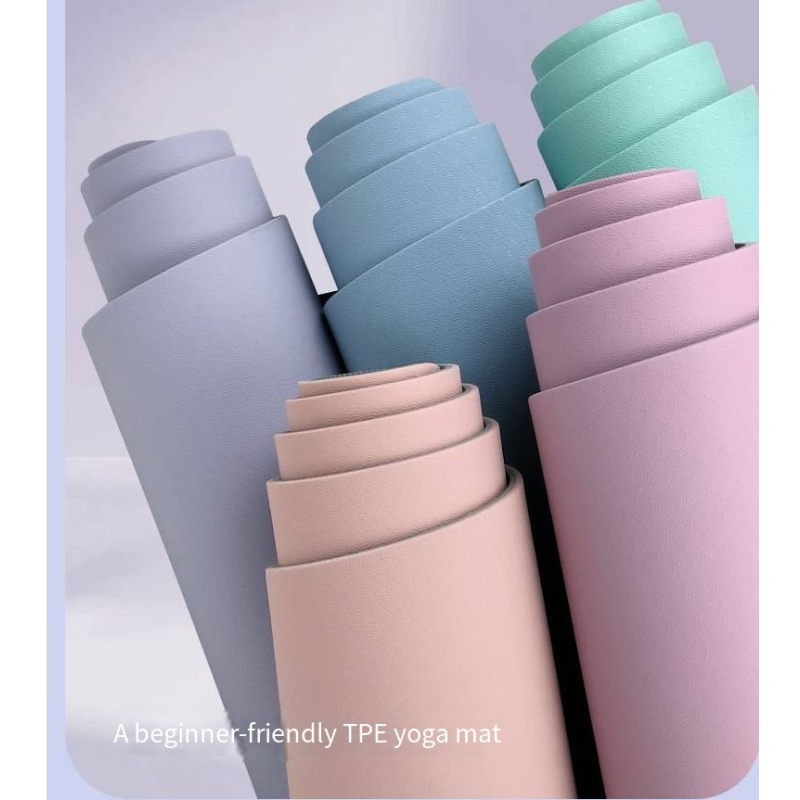 Yoga Mat Supplier - Eco-Friendly PTE Double Sided 6-8mm Thick