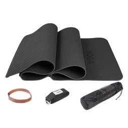 Yoga Mat Factory - Organic Recycled Black TPE Fitness Mat