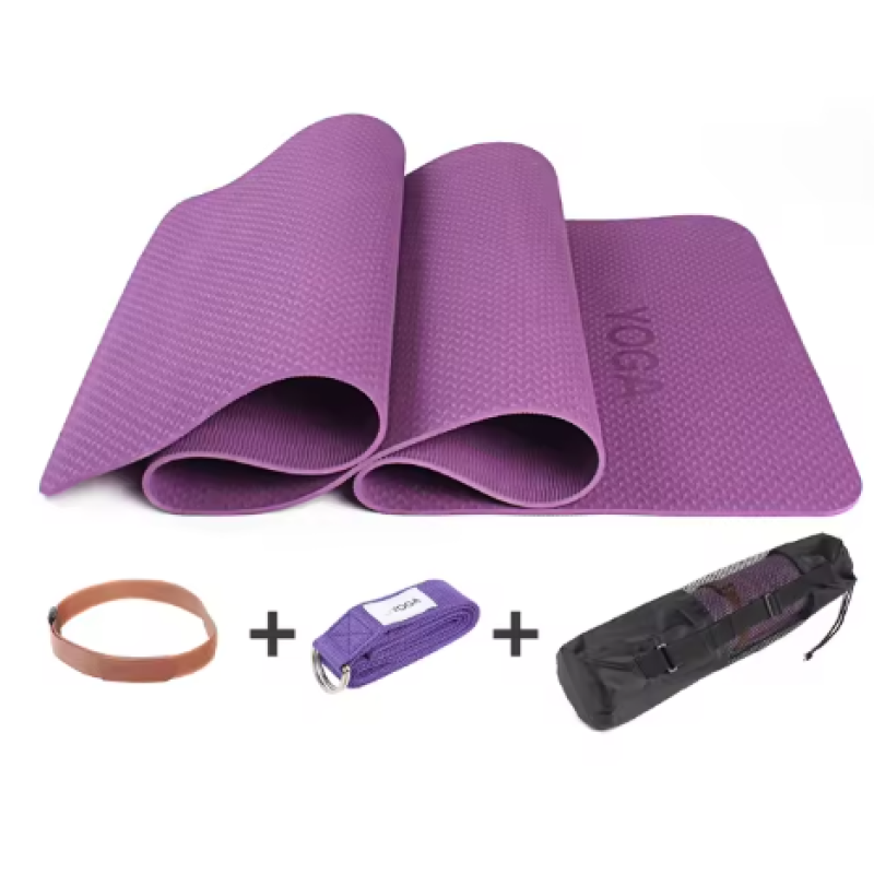 Yoga Mat Factory - Organic Recycled Black TPE Fitness Mat