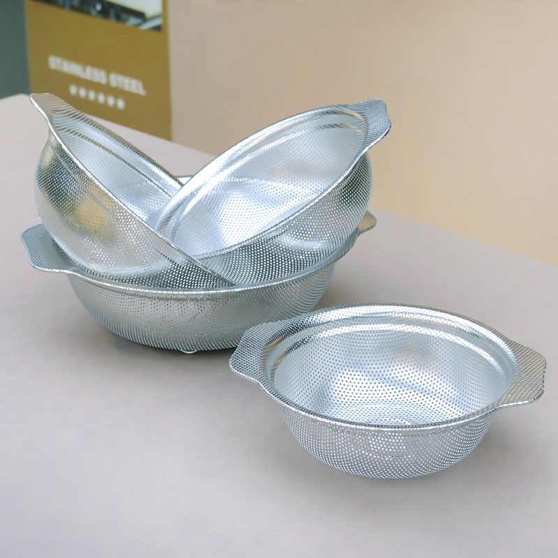 Strainer Supplier - Stainless Steel Mesh Colander Fruit Vegetable Basket