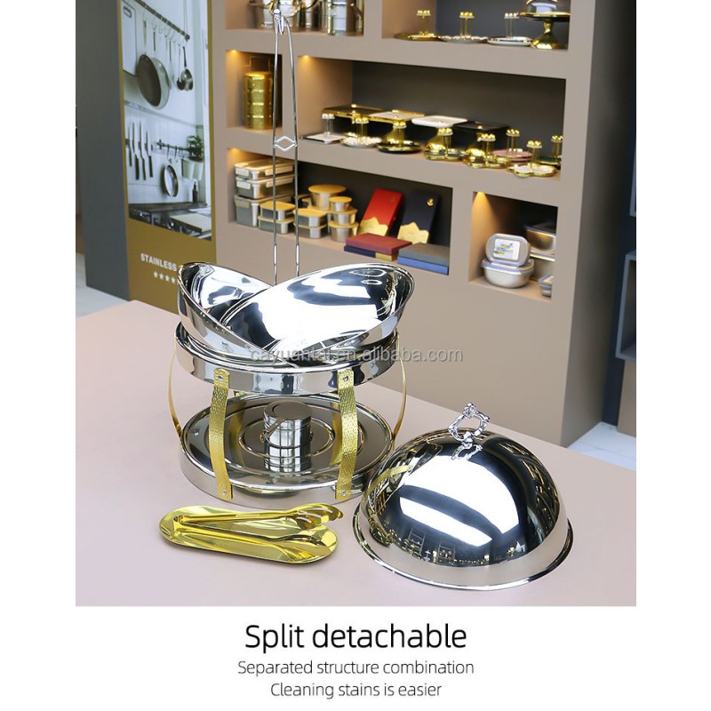 Food Warmer Factory - OEM 8L Hanging Lid Party Buffet Equipment