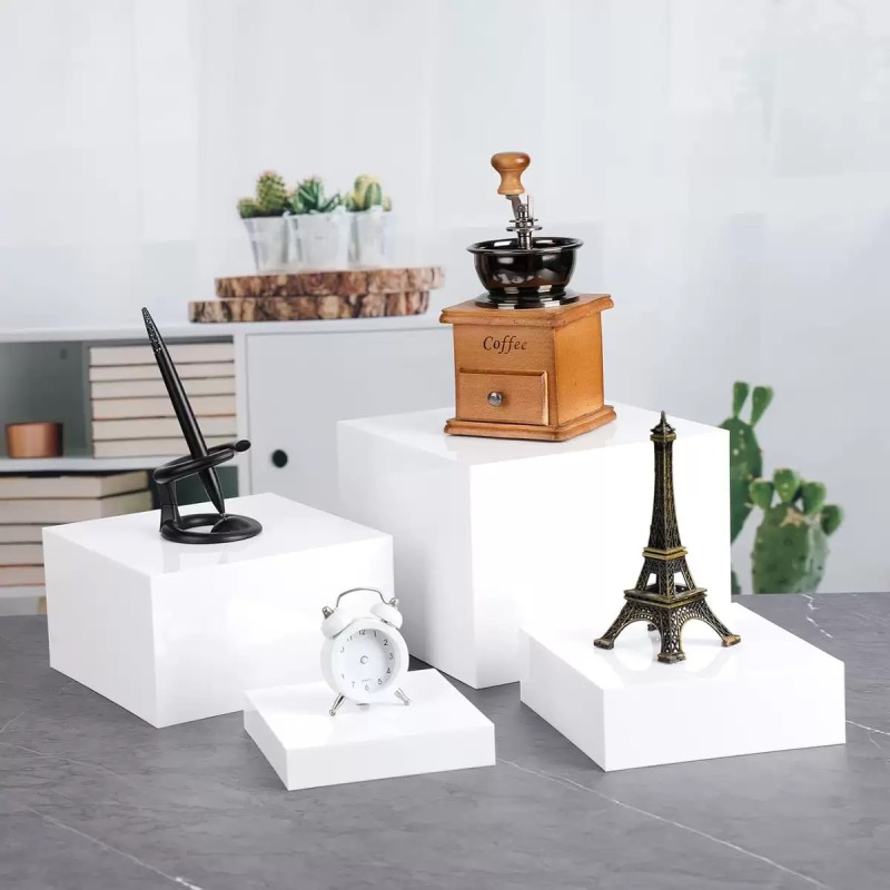 Display Stand Supplier - White Acrylic Wedding Cake Display Stand