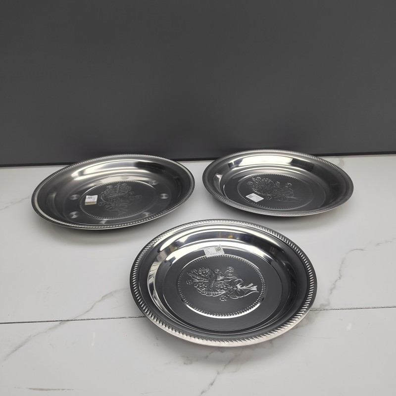 Kitchen Plate Factory - Multi-Functional Stainless Steel Flower Pattern