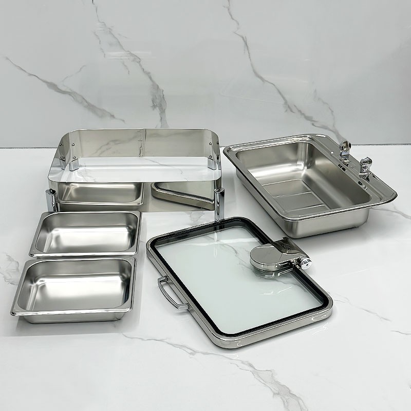 Food Warmer Factory - OEM 304 Stainless Steel Rectangle Electric Chafer