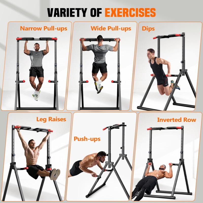 Power Tower Factory - Foldable Pull Up Dip Station
