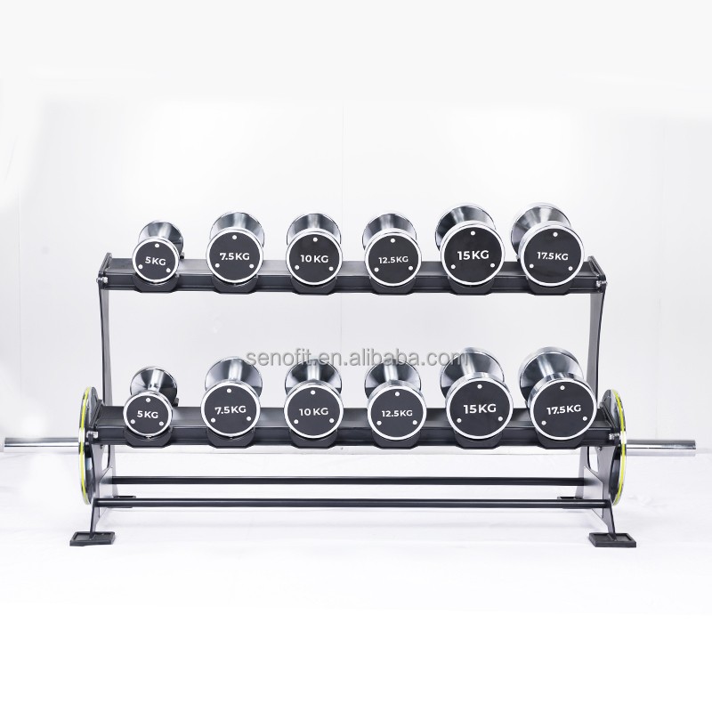 Dumbbell Rack Factory - Commercial 2 Tiers Storage Stand