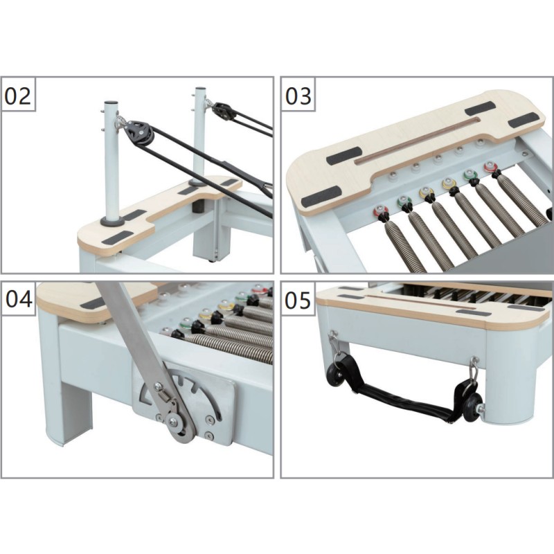 Pilates Reformer Factory - Black Aluminum Foldable Yoga