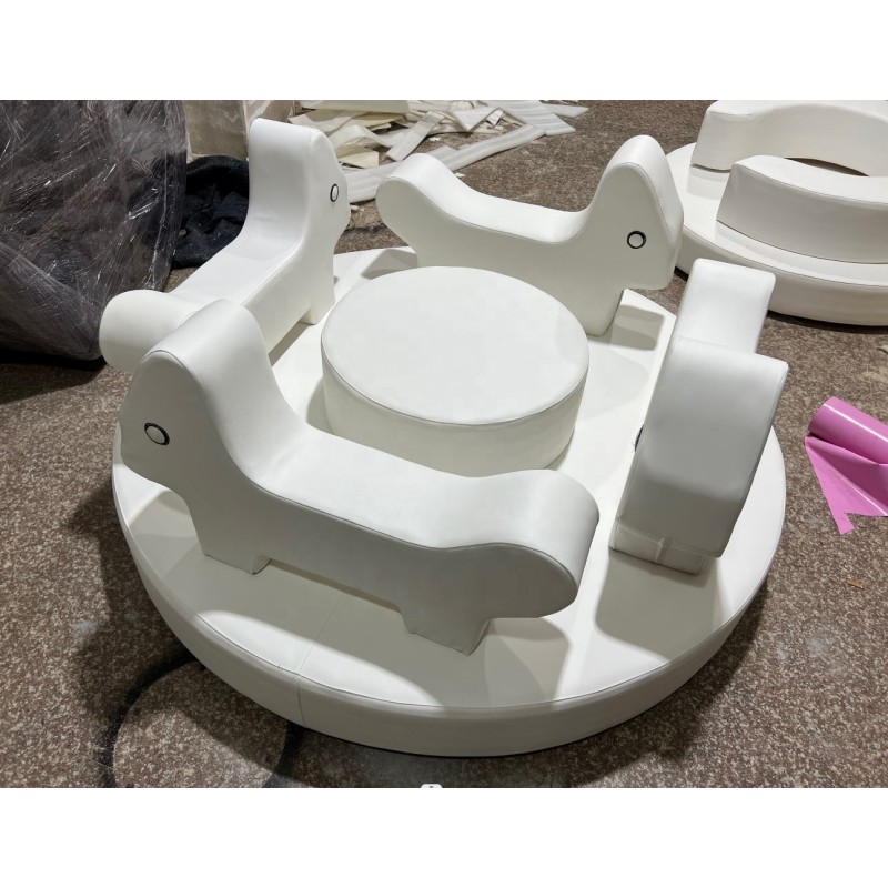 Electric Carousel Manufacturer - White Soft Play Toddler Equipment