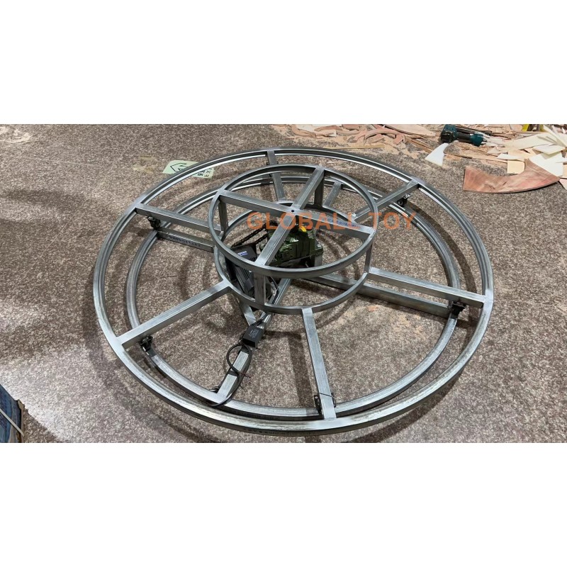 Playground Equipment Factory - White Carousel Electric Merry Go Round