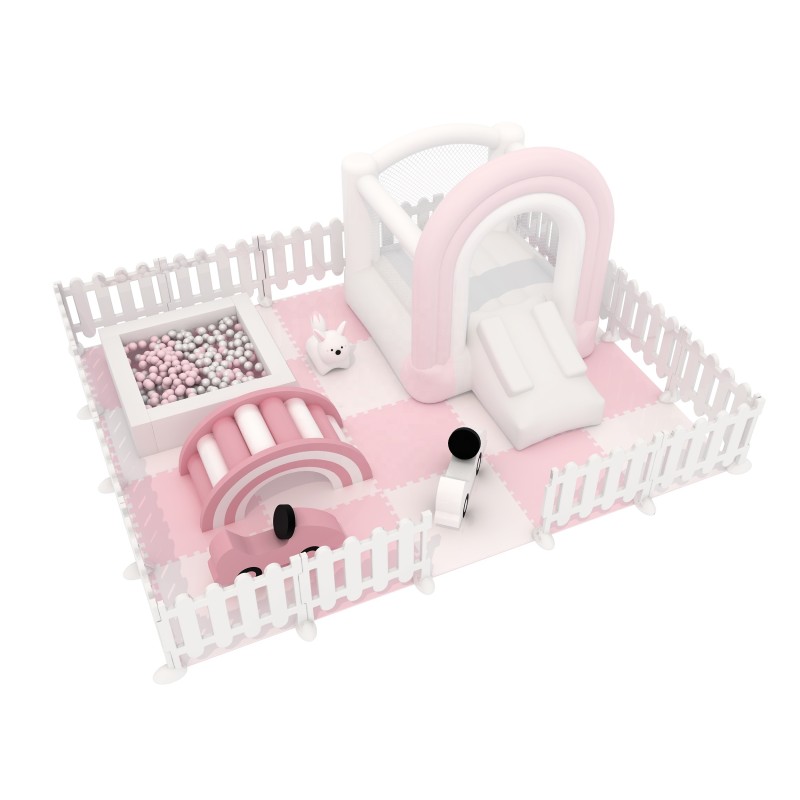 Playground Fence Supplier - Soft Play Equipment White Gate Fence