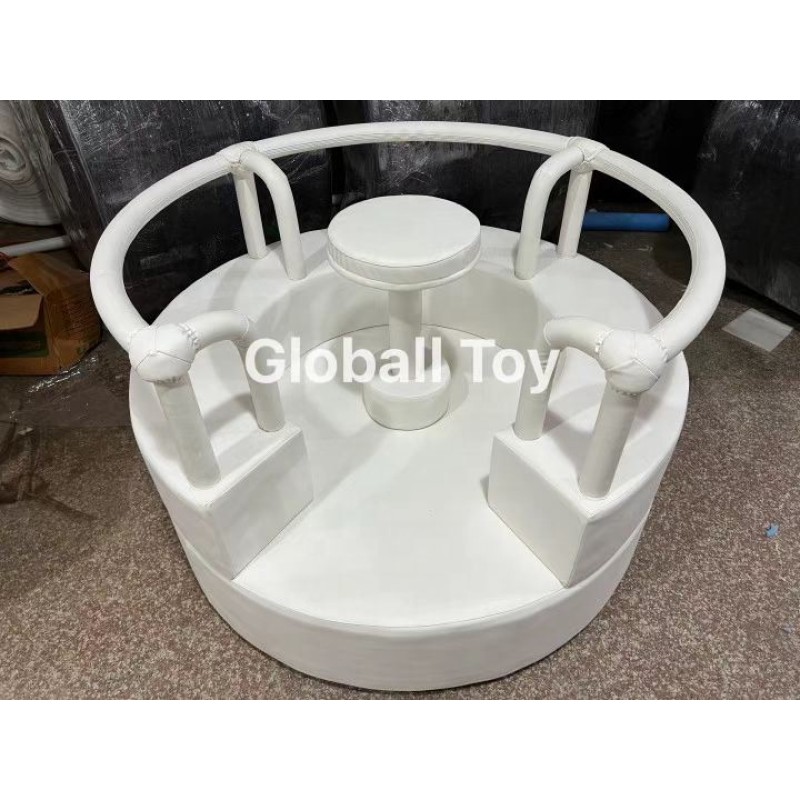 Electric Carousel Manufacturer - White Soft Play Toddler Equipment