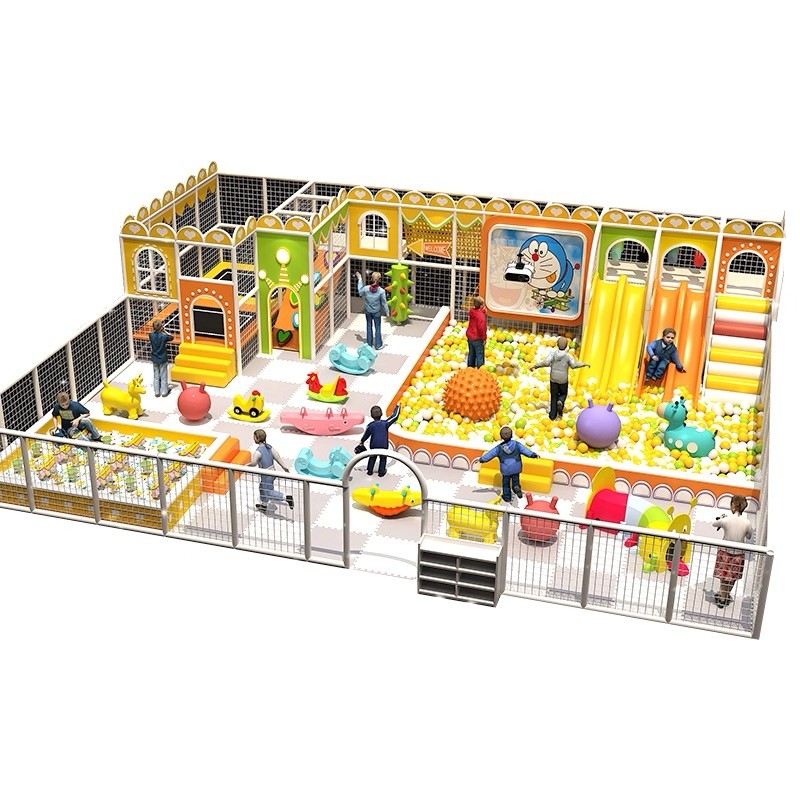 Indoor Playground Factory - Space Theme with Slide and Ball Pit