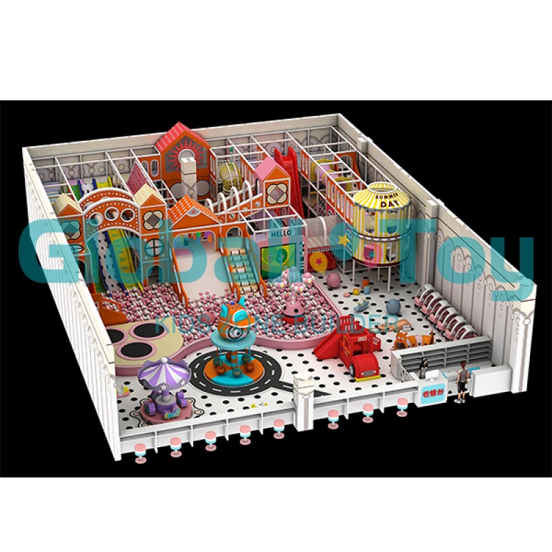 Indoor Playground Manufacturer - Colorful Play Frame with Ball Pool