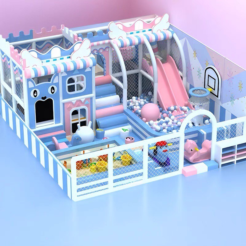 Indoor Playground Factory - Space Theme with Slide and Ball Pit