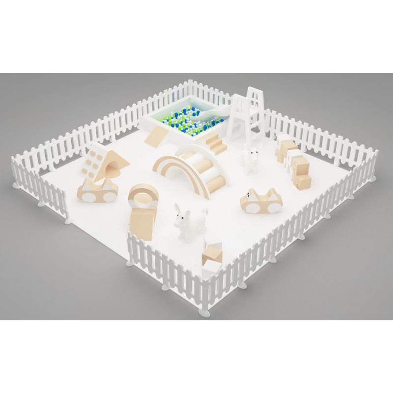 Play Fence Manufacturer - Indoor Colorful Baby Pen White Fence