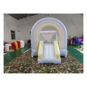 Bouncy Castle Manufacturer - White Inflatable Playground Jumping Set
