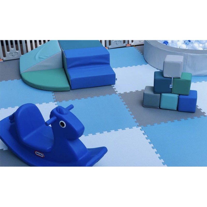 Soft Play Shapes Supplier - White Grey Baby Building Blocks Toys