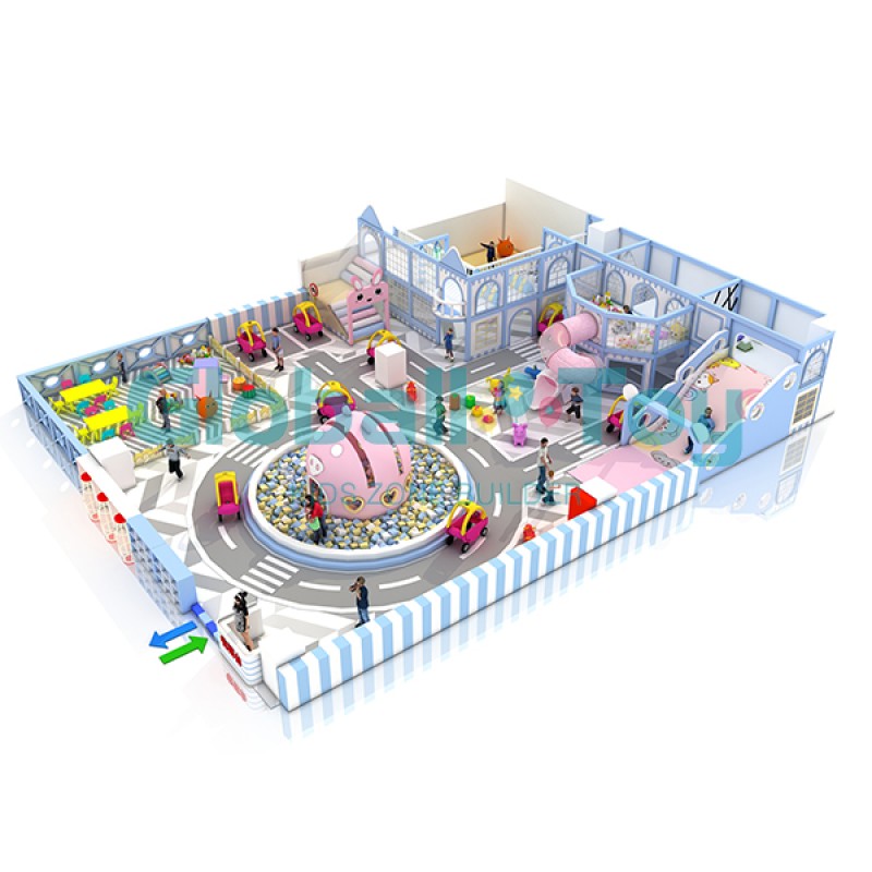 Playground Castle Supplier - Colorful Indoor Castle with Slides