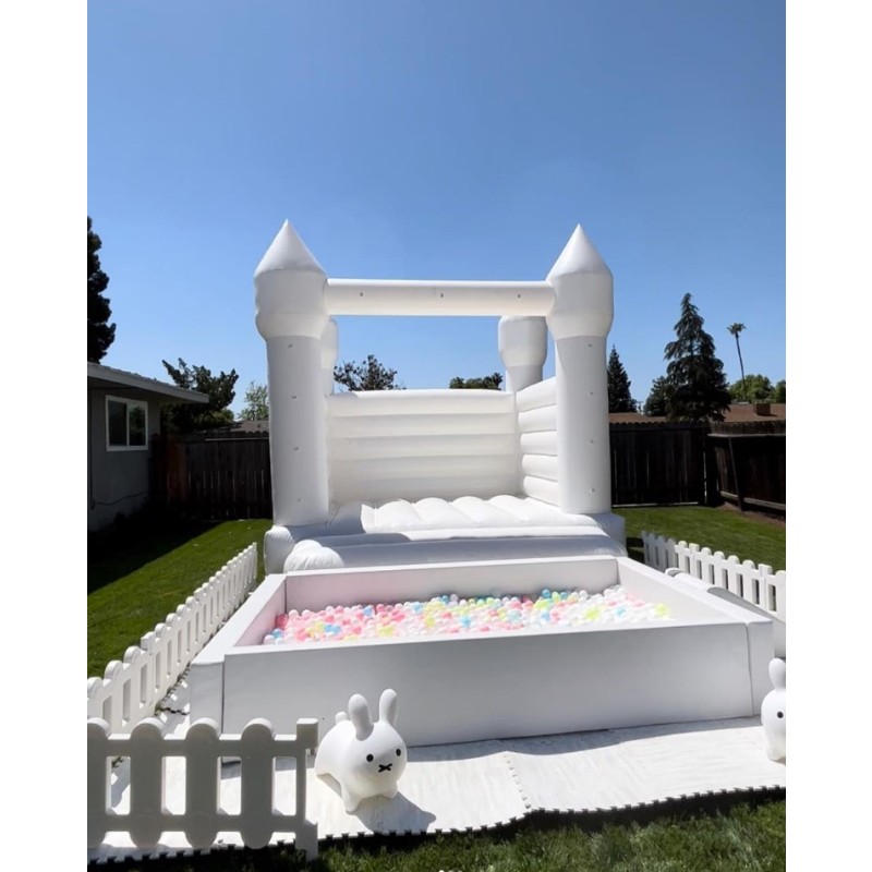 Inflatable Bouncer Factory - Rainbow Pastel Wedding Bounce House
