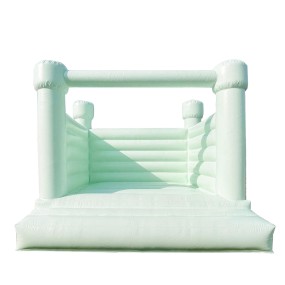 Bounce House Supplier - Pure White Jumping Castle with Slide
