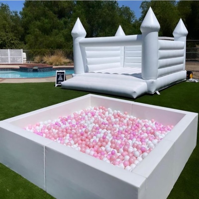 Inflatable Bouncer Factory - Rainbow Pastel Wedding Bounce House