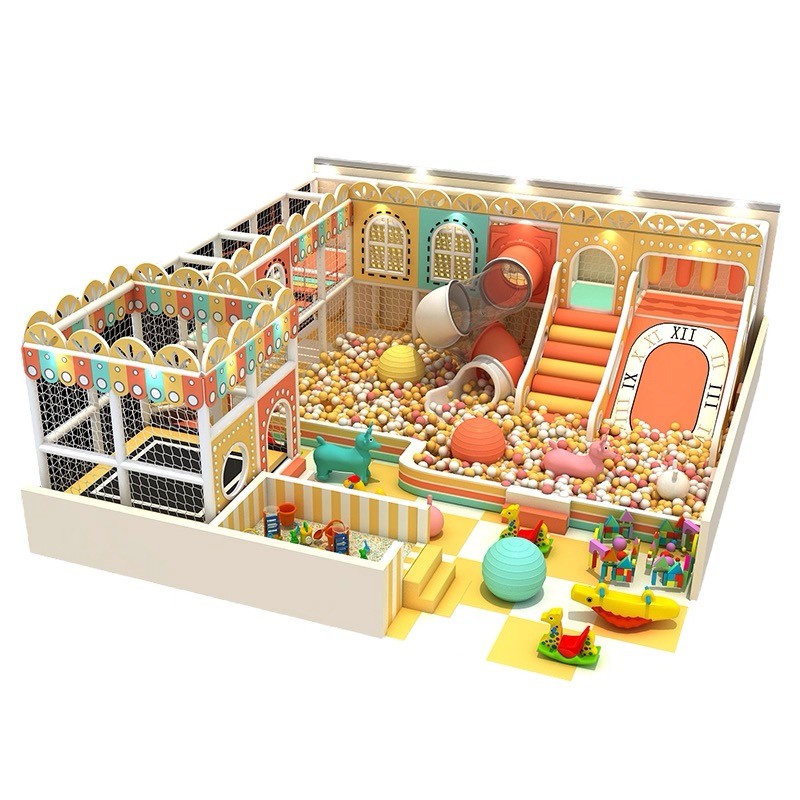 Indoor Playground Manufacturer - Candy Style with Spiral Slide