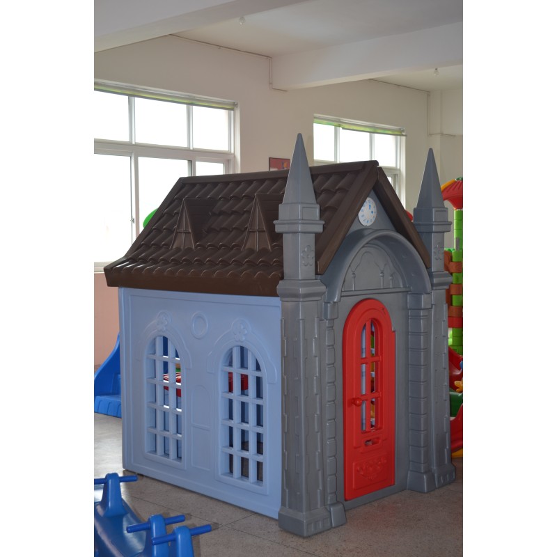 Playhouse Supplier - Small Outdoor Playhouse with Slide and Playpen