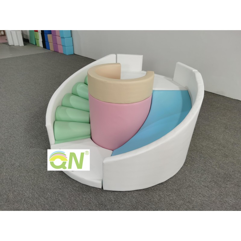 Soft Play Sets Manufacturer - Macaron Theme Baby Play Equipment for School