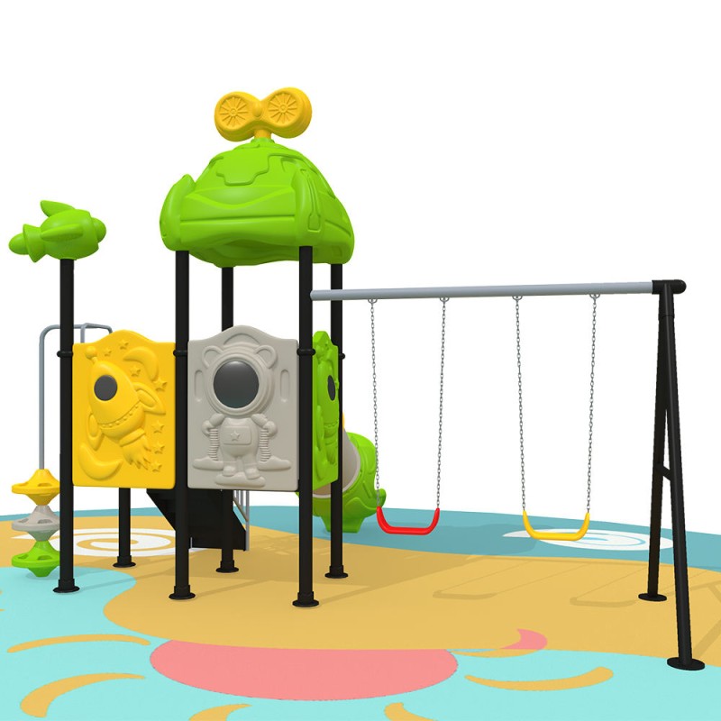 Playhouse Supplier - Pink Mushroom Playhouse with Slide Equipment