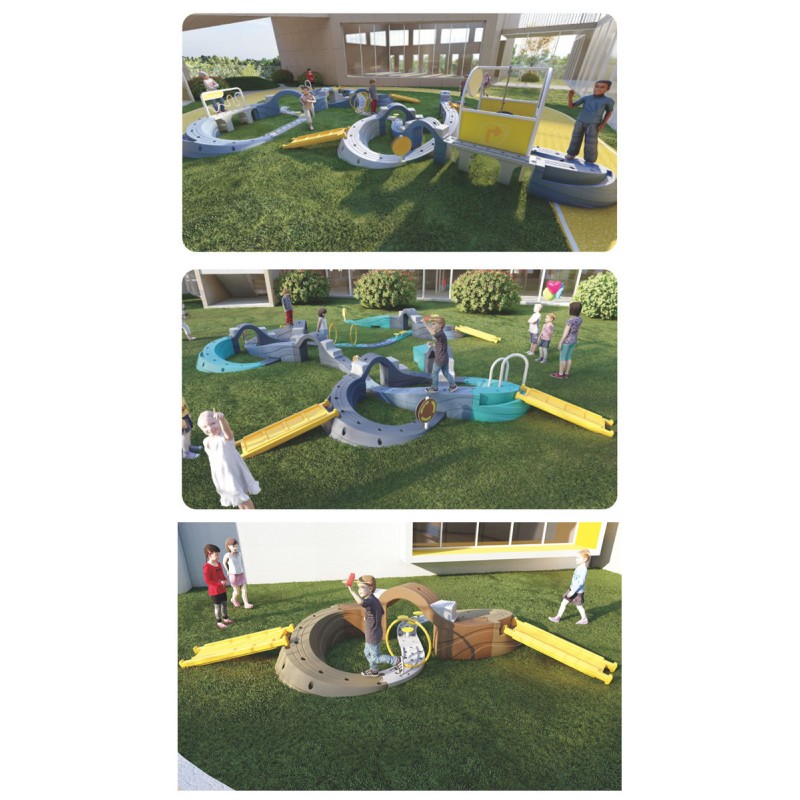 Playground Equipment Manufacturer - Plastic Gymnastic Balance Training Kit