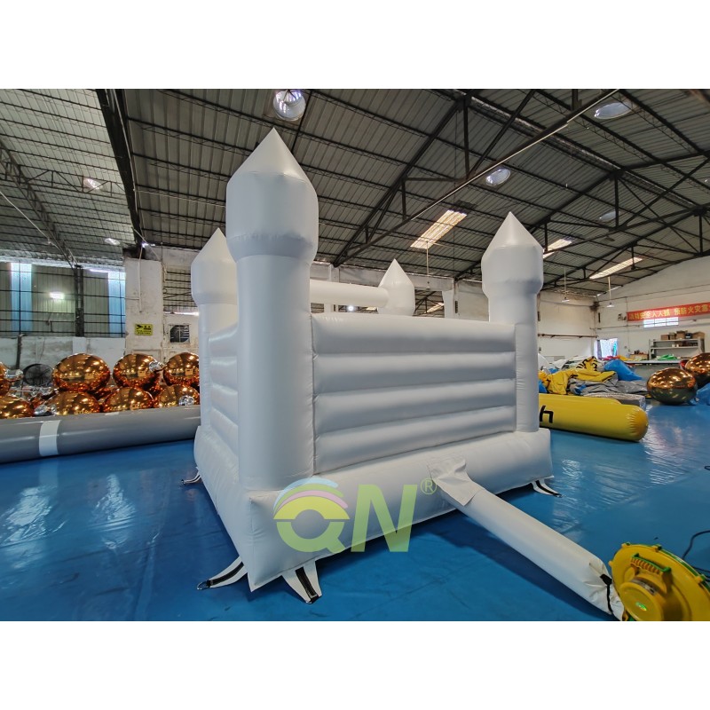 Inflatable Castle Manufacturer - Pure White Portable Jumping Castle