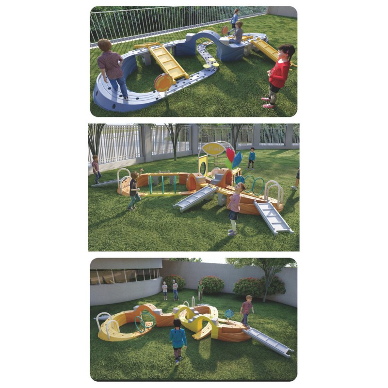 Playground Equipment Manufacturer - Plastic Gymnastic Balance Training Kit