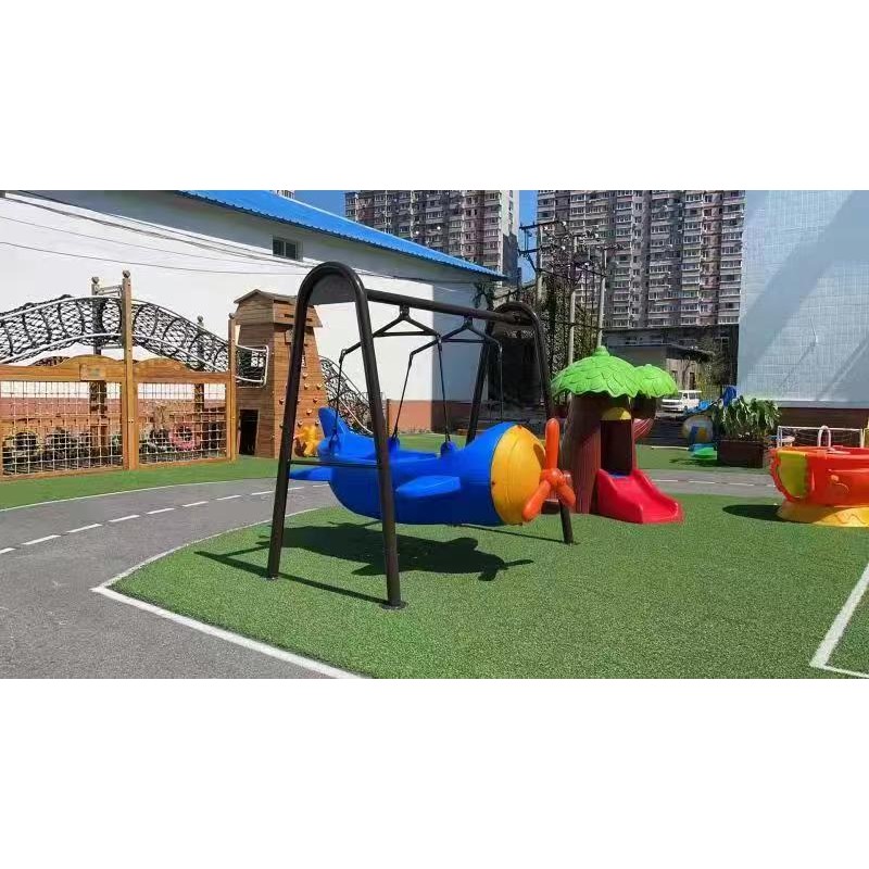 Playground Equipment Manufacturer - Pirate Ship Shape Steel Swing Set