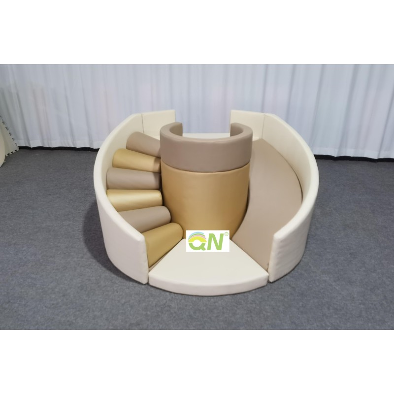 Playground Set Supplier - Mobile Brown Foam Soft Play for Party