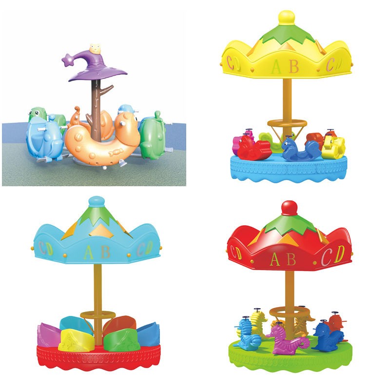 Carousel Ride Supplier - Indoor Outdoor Plastic Merry-Go-Round