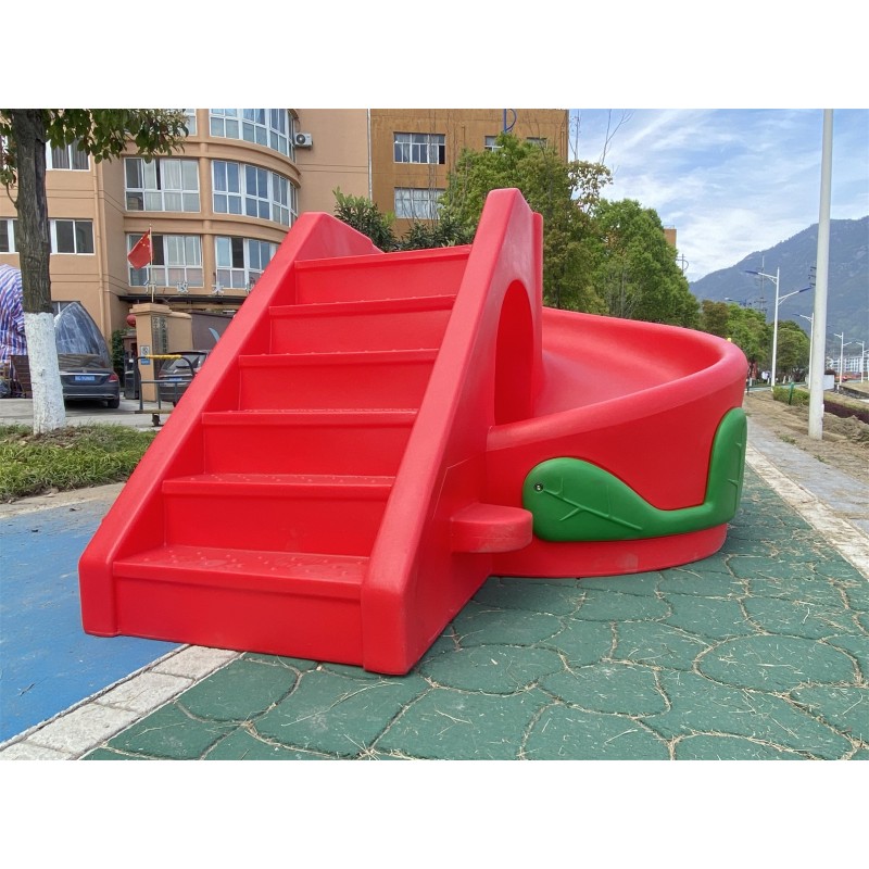 Playground Slide Supplier - High Quality Elephant Shaped Double Slide