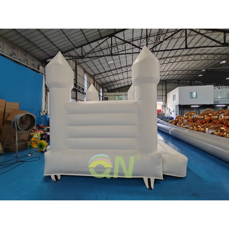 Inflatable Castle Manufacturer - Pure White Portable Jumping Castle